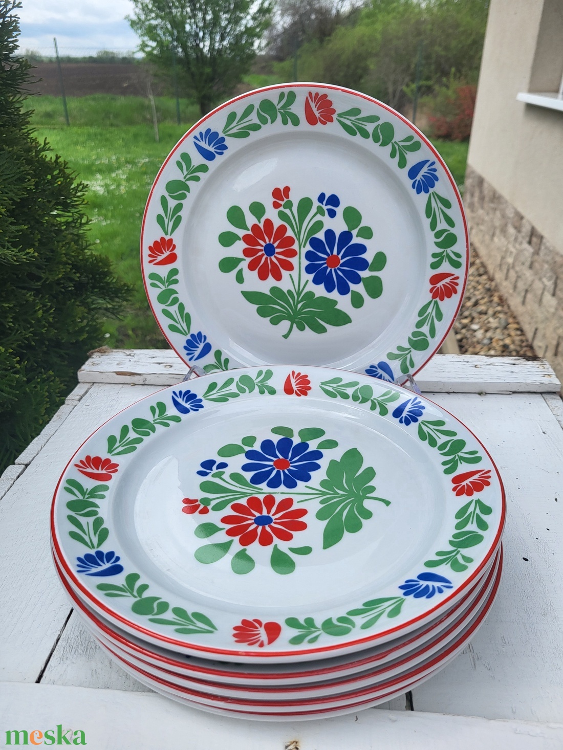 Alföldi porcelán_Magyaros lapostányér szett - otthon & életmód - konyhafelszerelés, tálalás - tálalás - tányér & étkészlet - Meska.hu Alföldi porcelán_Magyaros lapostányér szett - otthon & életmód - konyhafelszerelés, tálalás - tálalás - tányér & étkészlet - Meska.hu