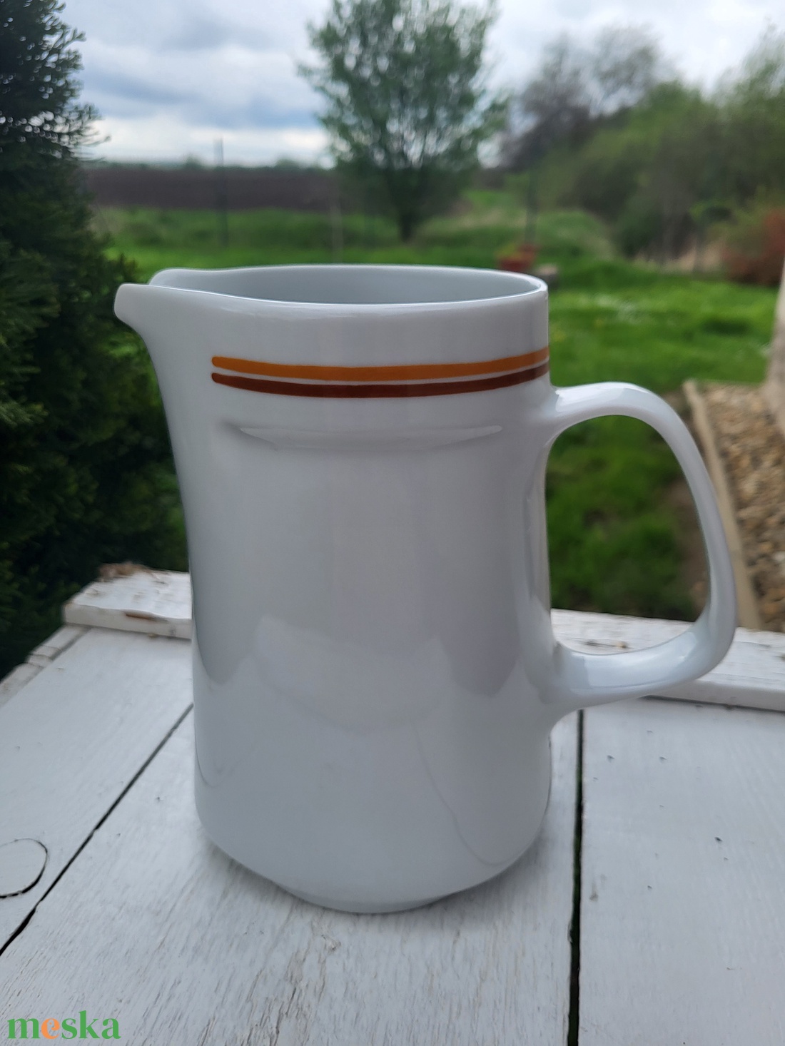 Alföldi porcelán_vizeskancsó_narancs barna csíkos - otthon & életmód - konyhafelszerelés, tálalás - tálalás - üveg & kancsó - Meska.hu Alföldi porcelán_vizeskancsó_narancs barna csíkos - otthon & életmód - konyhafelszerelés, tálalás - tálalás - üveg & kancsó - Meska.hu