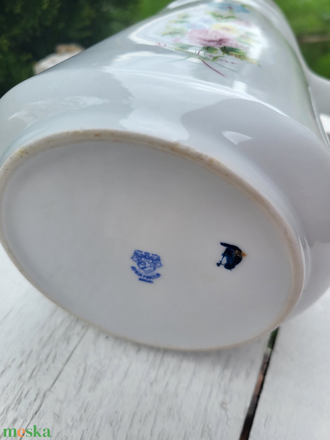 Alföldi porcelán_vizeskancsó_virágos  - otthon & életmód - konyhafelszerelés, tálalás - tálalás - üveg & kancsó - Meska.hu