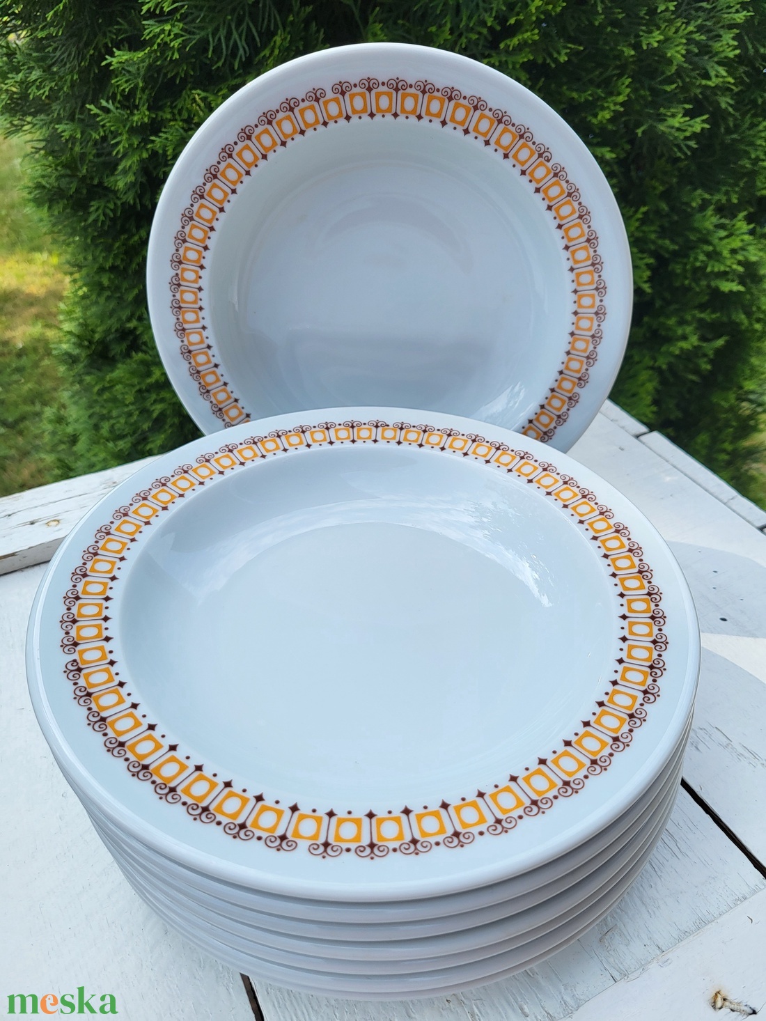 Alföld porcelán_terrakotta mélytányér szett - otthon & életmód - konyhafelszerelés, tálalás - tálalás - tányér & étkészlet - Meska.hu Alföld porcelán_terrakotta mélytányér szett - otthon & életmód - konyhafelszerelés, tálalás - tálalás - tányér & étkészlet - Meska.hu