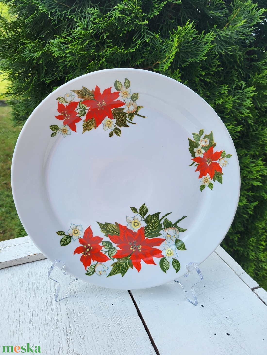 Zsolnay porcelán_mikulásvirágos lapos tányér - otthon & életmód - konyhafelszerelés, tálalás - tálalás - tányér & étkészlet - Meska.hu Zsolnay porcelán_mikulásvirágos lapos tányér - otthon & életmód - konyhafelszerelés, tálalás - tálalás - tányér & étkészlet - Meska.hu