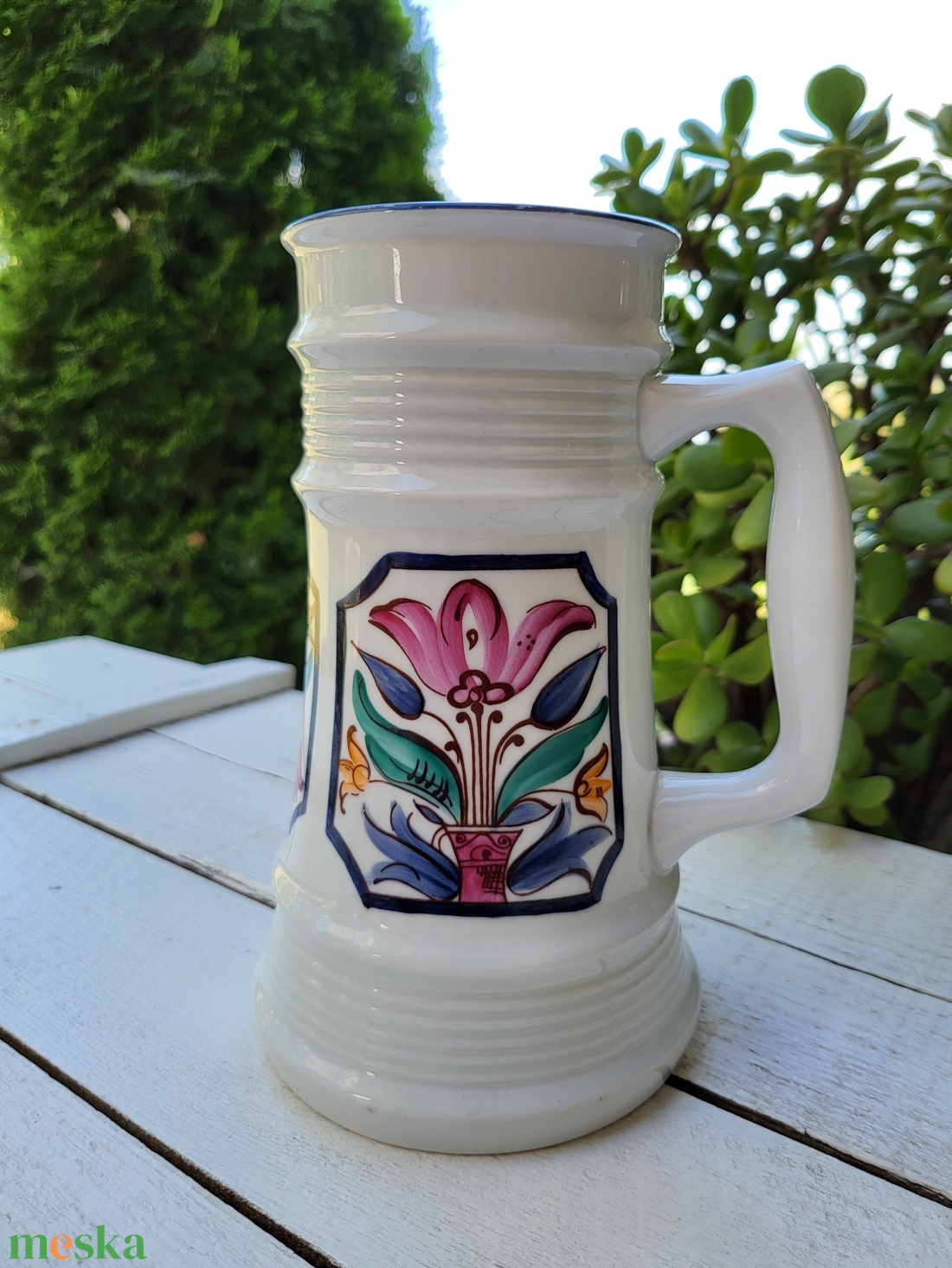 Alföldi porcelán_tulipános söröskorsó - otthon & életmód - konyhafelszerelés, tálalás - tálalás - sörös pohár és korsó - Meska.hu Alföldi porcelán_tulipános söröskorsó - otthon & életmód - konyhafelszerelés, tálalás - tálalás - sörös pohár és korsó - Meska.hu