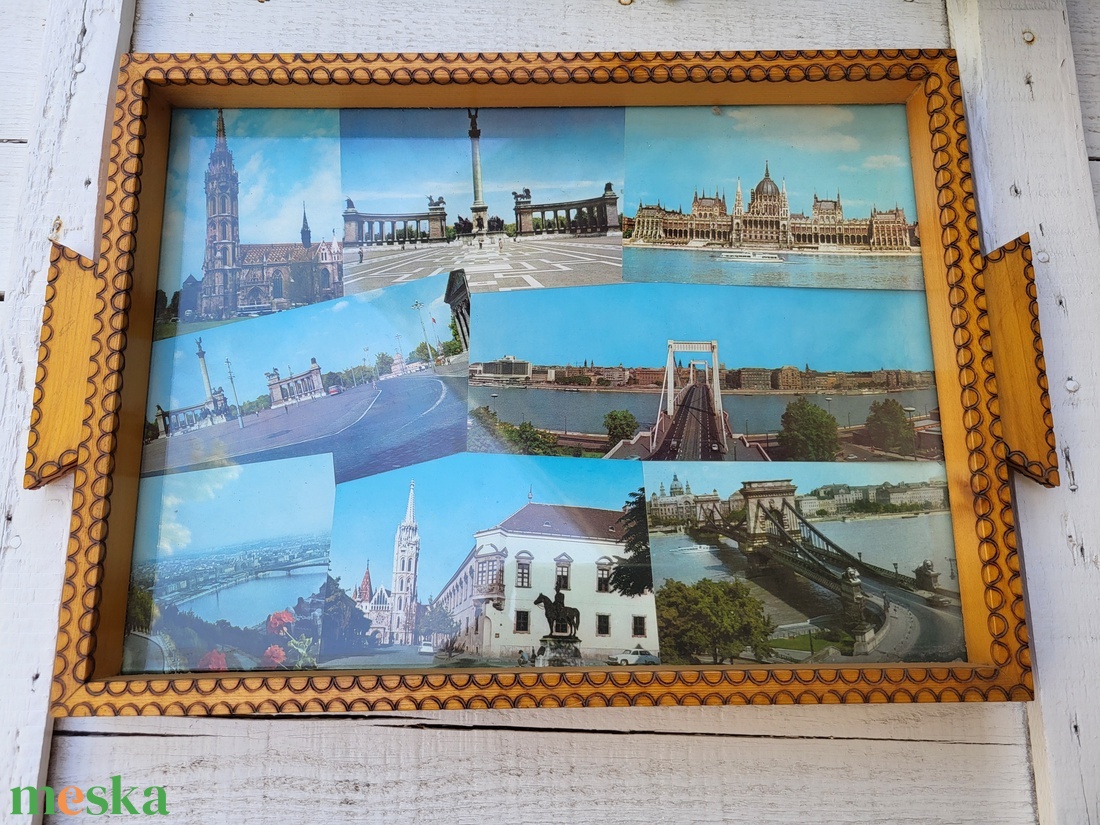 Vintage, retro fa italostálca üvegbetéttel, Budapesti nevezetességek fotóival - otthon & életmód - konyhafelszerelés, tálalás - tálalás - tálca - Meska.hu Vintage, retro fa italostálca üvegbetéttel, Budapesti nevezetességek fotóival - otthon & életmód - konyhafelszerelés, tálalás - tálalás - tálca - Meska.hu