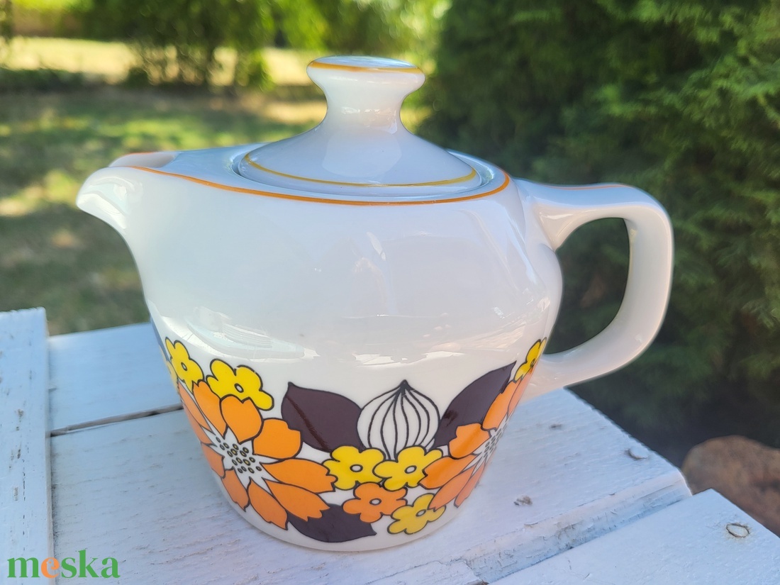 Hollóházi porcelán_a 6 szem. Seherezádé kotyogós kávéfőző kannája, kiöntője 2. - otthon & életmód - konyhafelszerelés, tálalás - tálalás - bögre & csésze - Meska.hu
