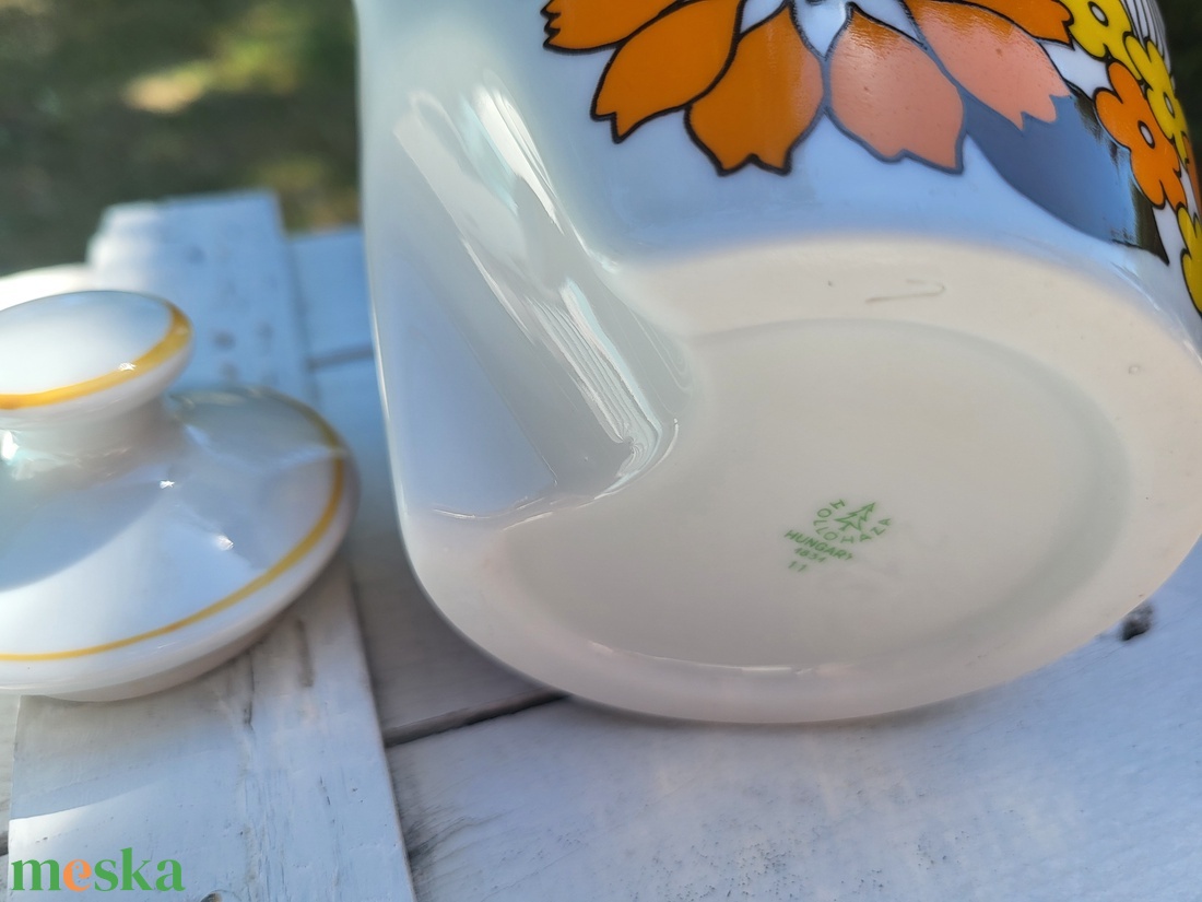 Hollóházi porcelán_a 6 szem. Seherezádé kotyogós kávéfőző kannája, kiöntője 2. - otthon & életmód - konyhafelszerelés, tálalás - tálalás - bögre & csésze - Meska.hu