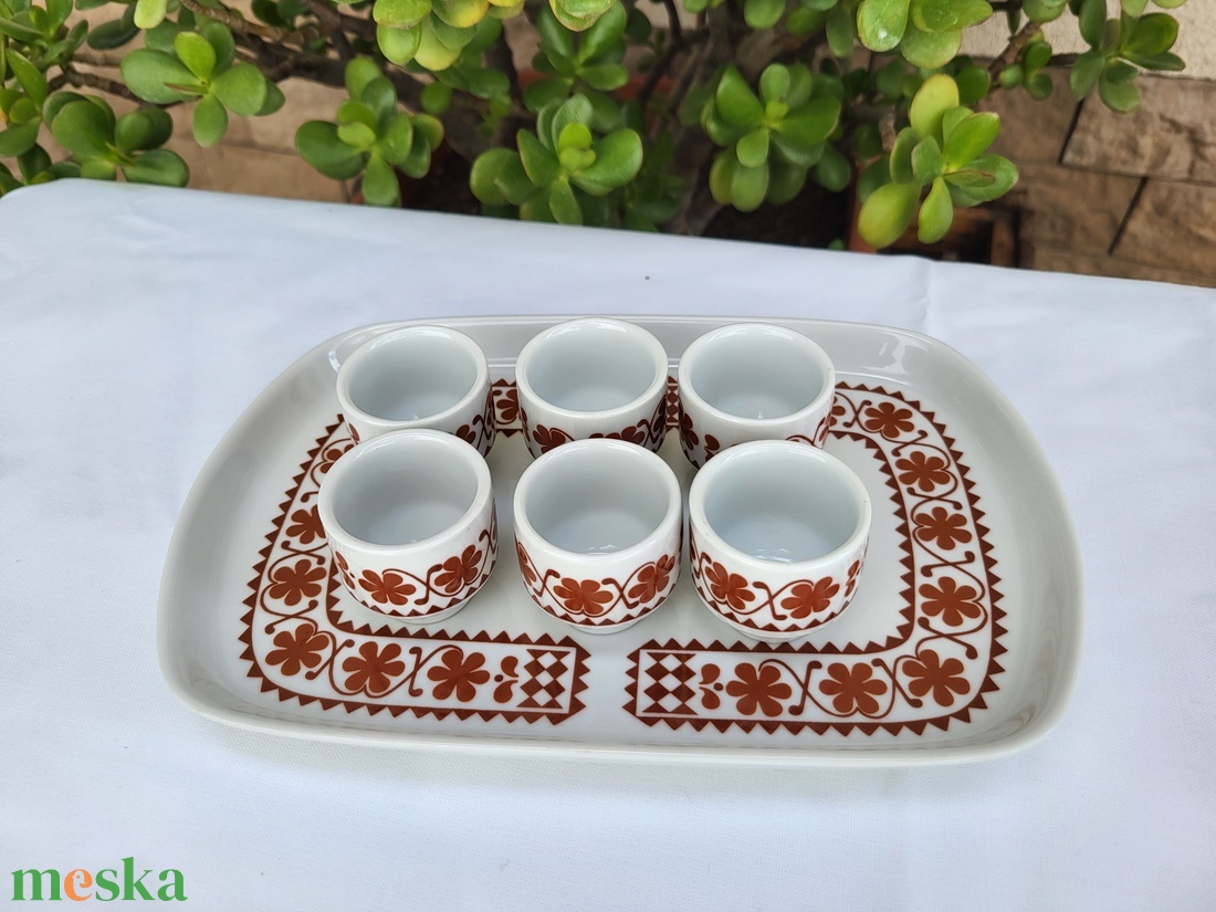 Alföldi porcelán_Pálinkáspohár készlet tálcával - otthon & életmód - konyhafelszerelés, tálalás - tálalás - pálinkás poharak, szettek - Meska.hu Alföldi porcelán_Pálinkáspohár készlet tálcával - otthon & életmód - konyhafelszerelés, tálalás - tálalás - pálinkás poharak, szettek - Meska.hu