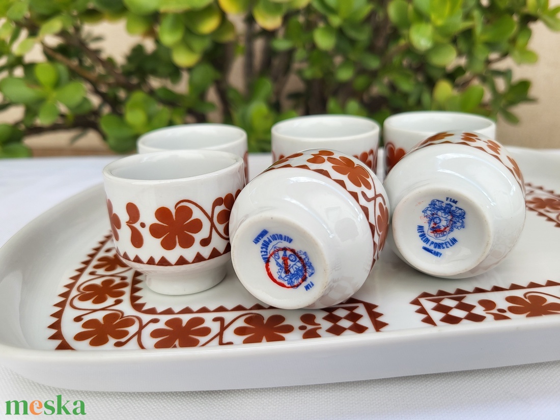 Alföldi porcelán_Pálinkáspohár készlet tálcával - otthon & életmód - konyhafelszerelés, tálalás - tálalás - pálinkás poharak, szettek - Meska.hu Alföldi porcelán_Pálinkáspohár készlet tálcával - otthon & életmód - konyhafelszerelés, tálalás - tálalás - pálinkás poharak, szettek - Meska.hu