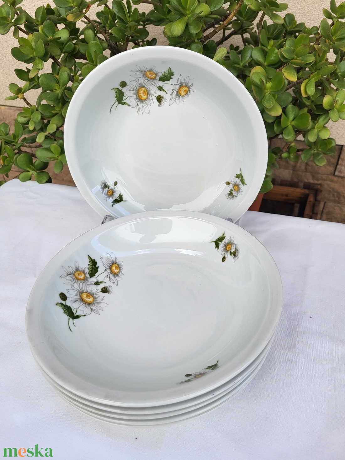 Alföldi porcelán_margarétás mélytányér szett_6 db-os - otthon & életmód - konyhafelszerelés, tálalás - tálalás - tányér & étkészlet - Meska.hu Alföldi porcelán_margarétás mélytányér szett_6 db-os - otthon & életmód - konyhafelszerelés, tálalás - tálalás - tányér & étkészlet - Meska.hu