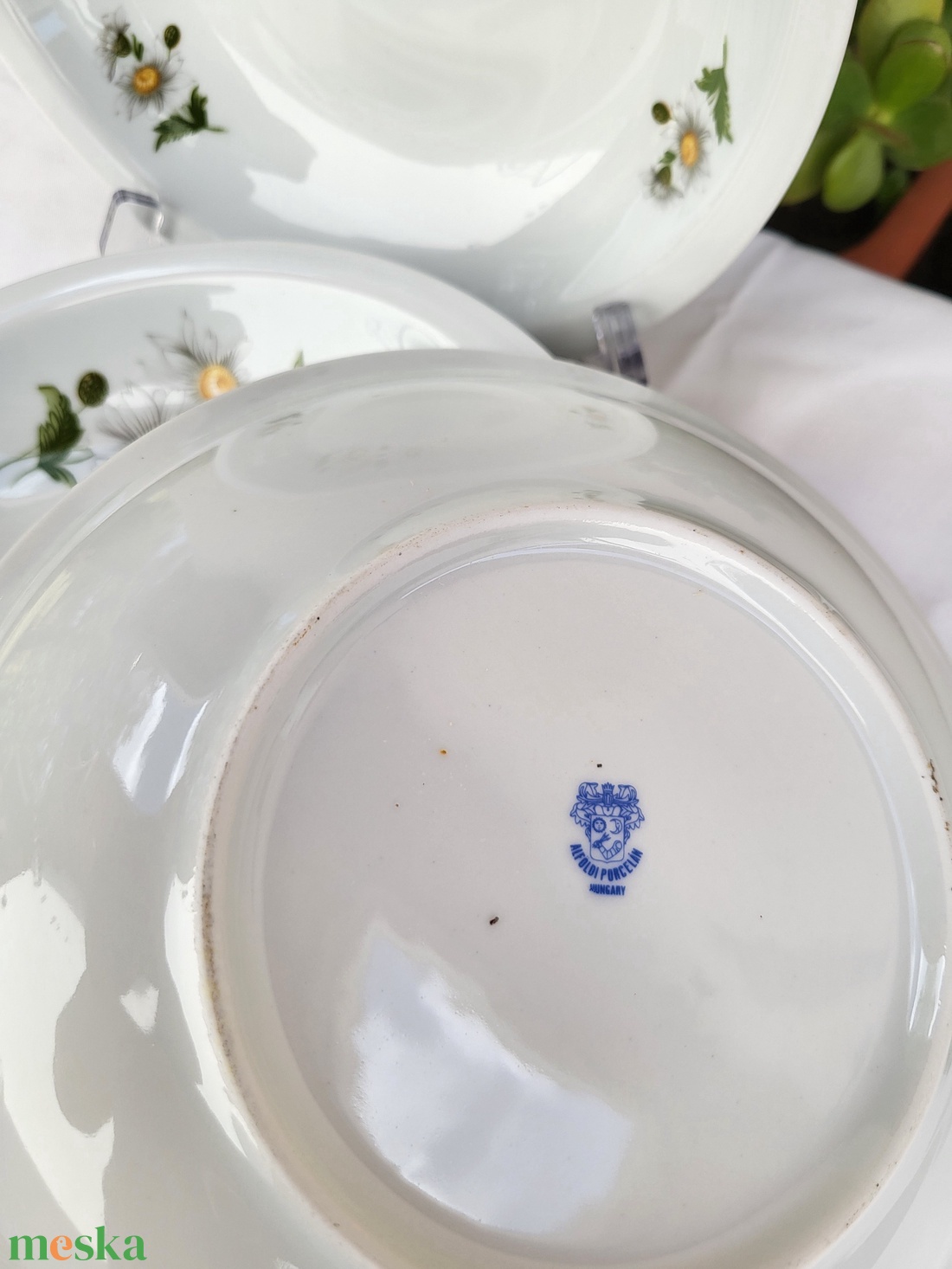 Alföldi porcelán_margarétás mélytányér szett_6 db-os - otthon & életmód - konyhafelszerelés, tálalás - tálalás - tányér & étkészlet - Meska.hu Alföldi porcelán_margarétás mélytányér szett_6 db-os - otthon & életmód - konyhafelszerelés, tálalás - tálalás - tányér & étkészlet - Meska.hu