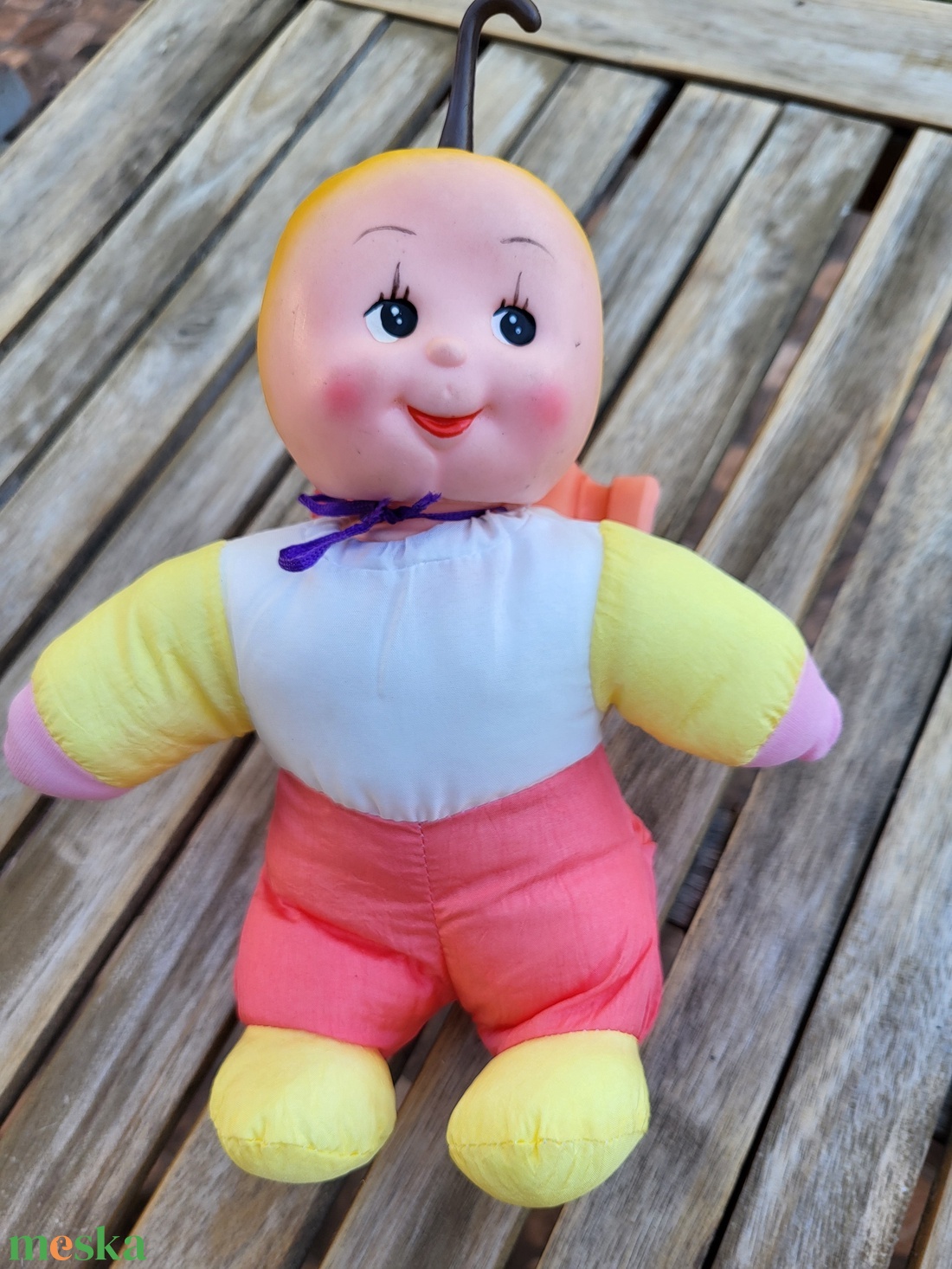 Vintage, variálható fejű, gyümölcs baba_Fruit Doll Les Toufous Mundia Lemon_'70-es évek - játék & sport - baba & babaház - baba - Meska.hu