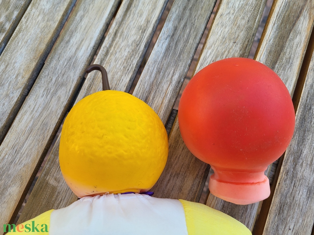 Vintage, variálható fejű, gyümölcs baba_Fruit Doll Les Toufous Mundia Lemon_'70-es évek - játék & sport - baba & babaház - baba - Meska.hu