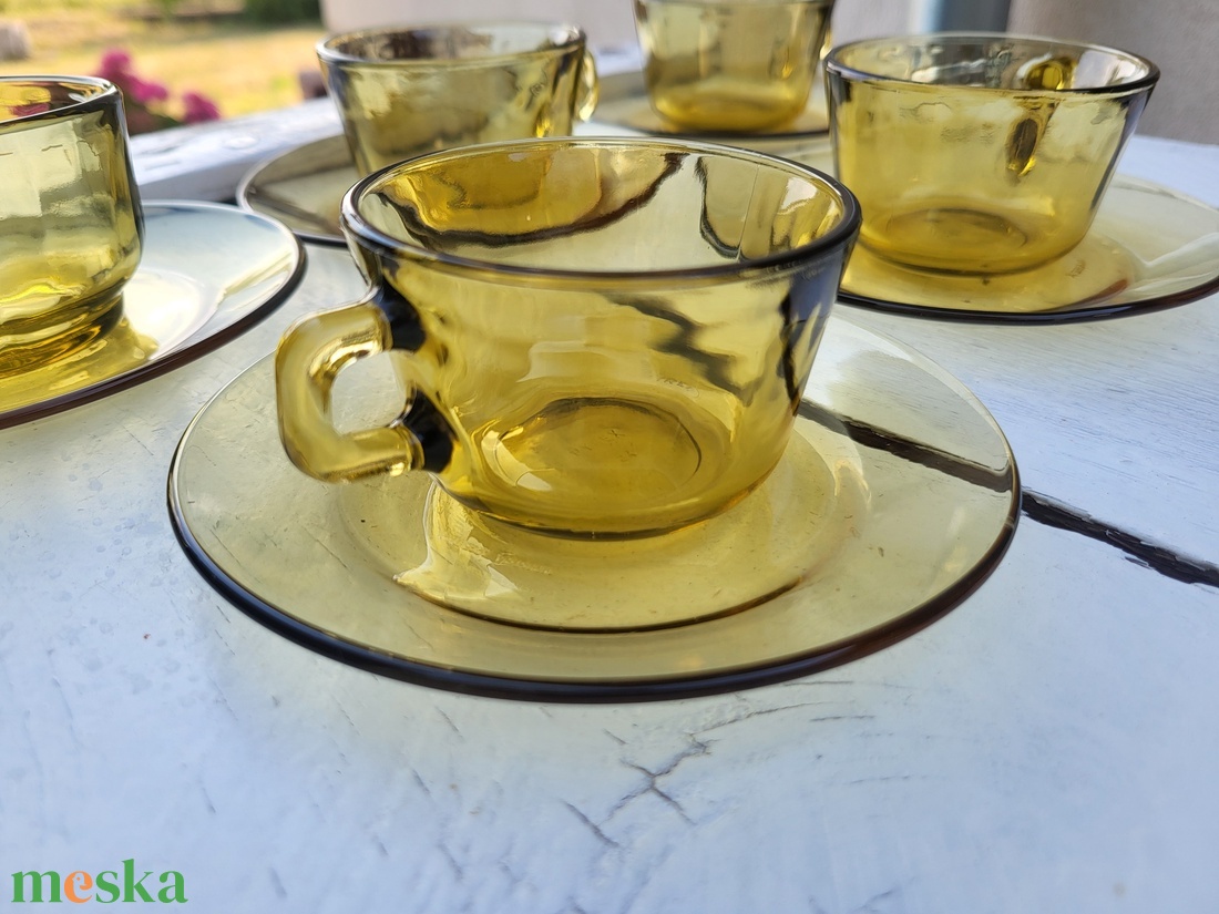 Vintage, Pyrex France, borostyánszínű kávéscsésze szett_5 személyes - otthon & életmód - konyhafelszerelés, tálalás - tálalás - bögre & csésze - Meska.hu Vintage, Pyrex France, borostyánszínű kávéscsésze szett_5 személyes - otthon & életmód - konyhafelszerelés, tálalás - tálalás - bögre & csésze - Meska.hu