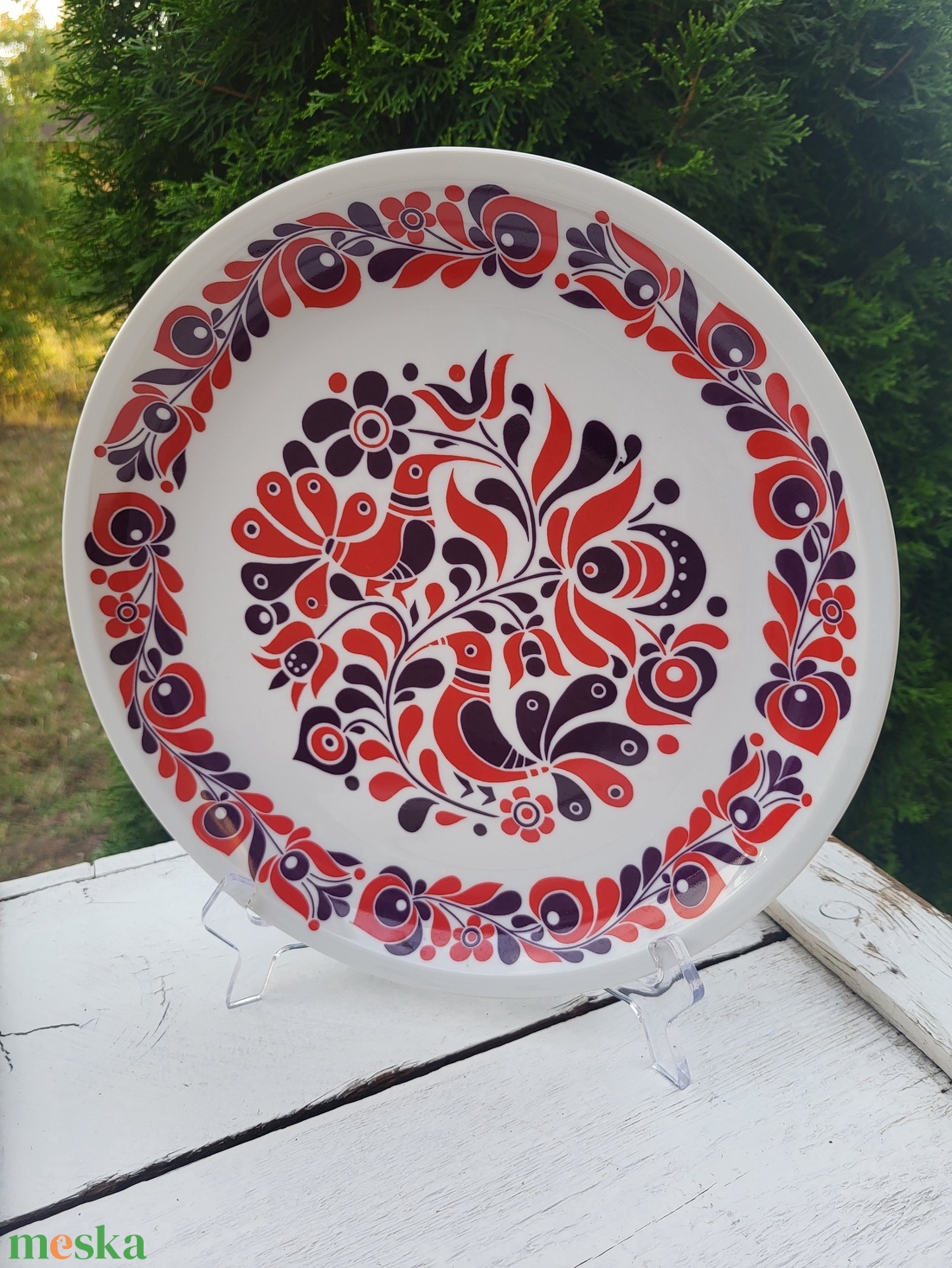 Alföldi porcelán falitányér_madaras - otthon & életmód - dekoráció - fali és függő dekoráció - falra akasztható dekor - Meska.hu