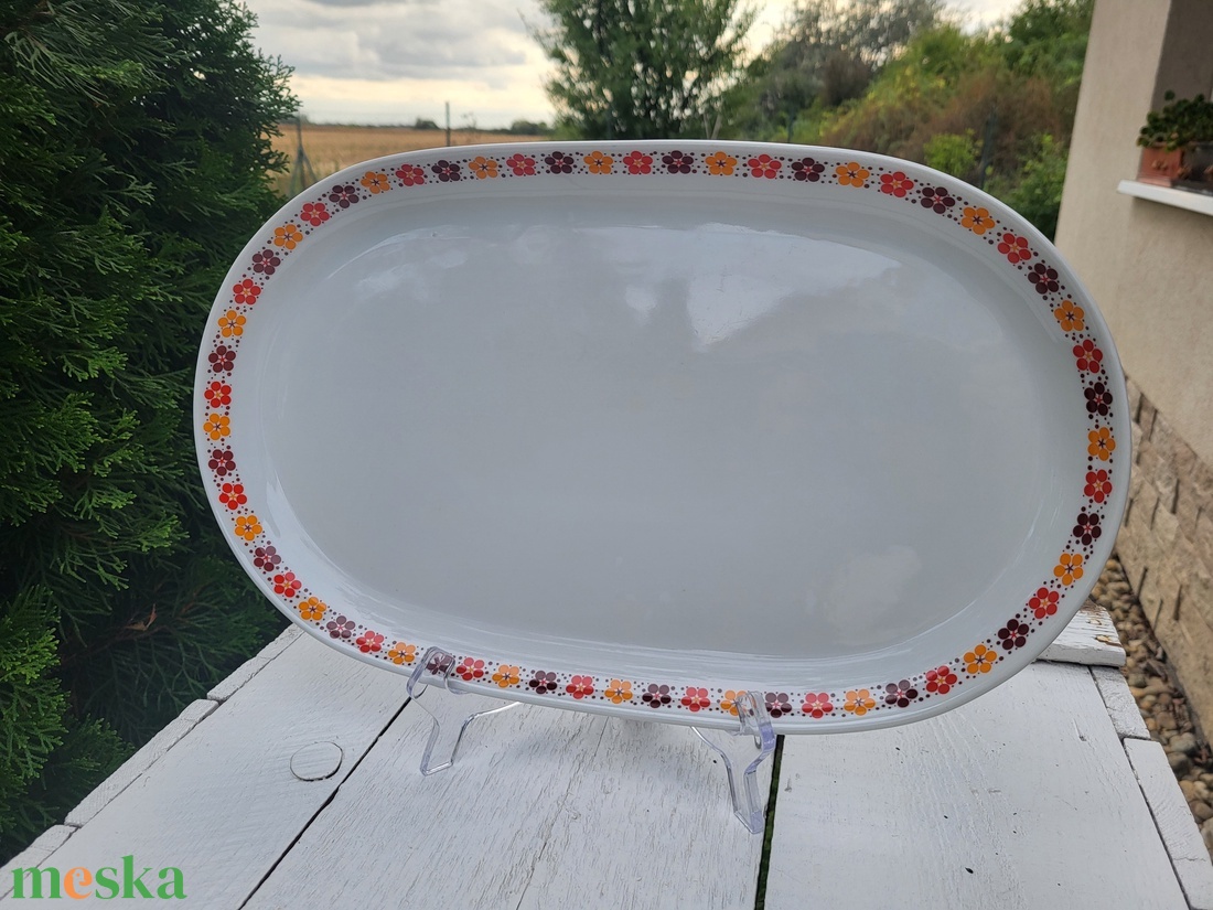 Alföldi porcelán_ritkább menzamintás sültes tál - otthon & életmód - konyhafelszerelés, tálalás - tálalás - kínálótál - Meska.hu