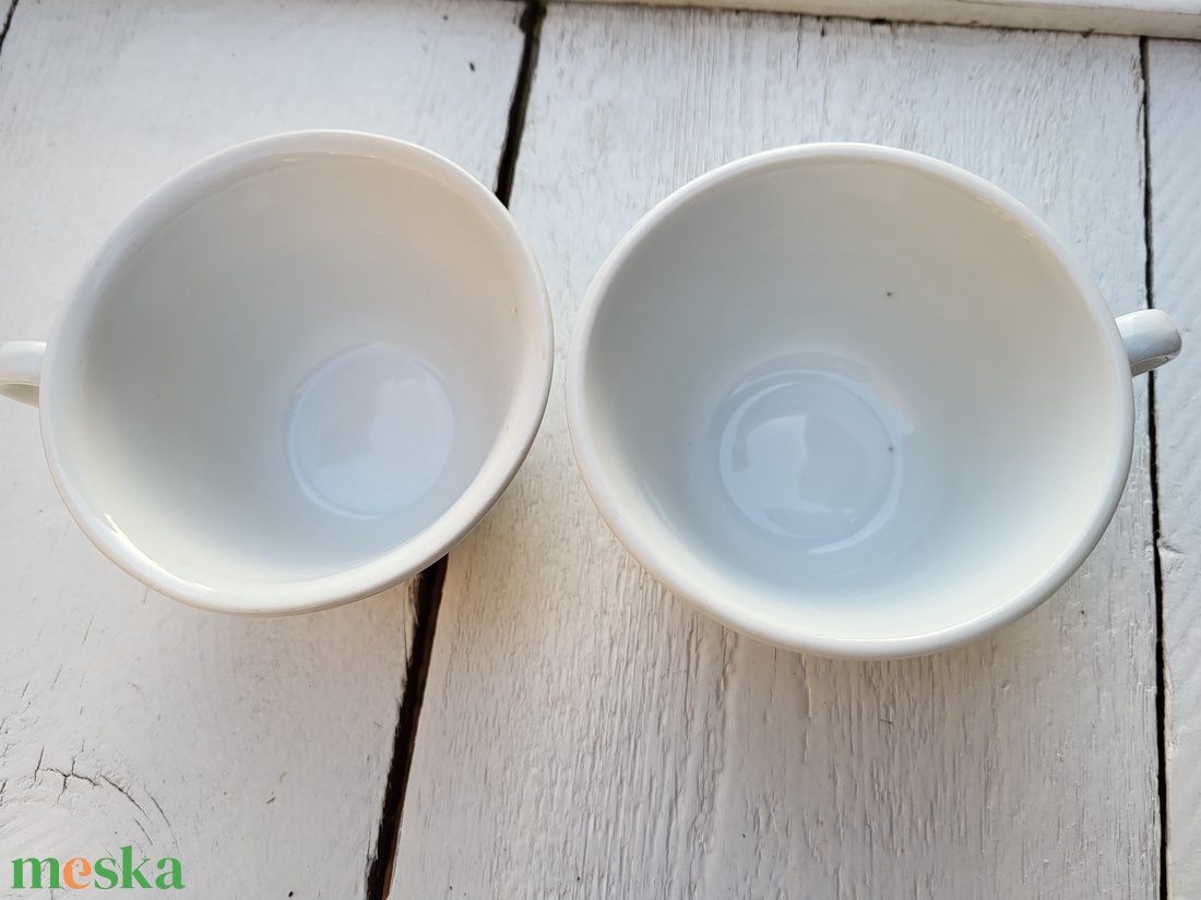Antik, vastagfalú teáscsésze pár - otthon & életmód - konyhafelszerelés, tálalás - tálalás - bögre & csésze - Meska.hu