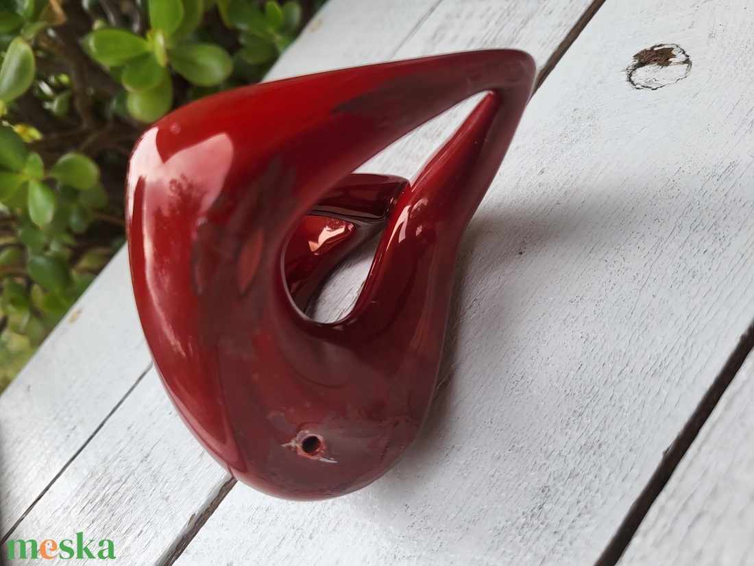 Mid Century_Zsolnay_Török János Hangulat_ökörvérmázas kerámia_jelzetlen! - otthon & életmód - dekoráció - dísztárgy - Meska.hu