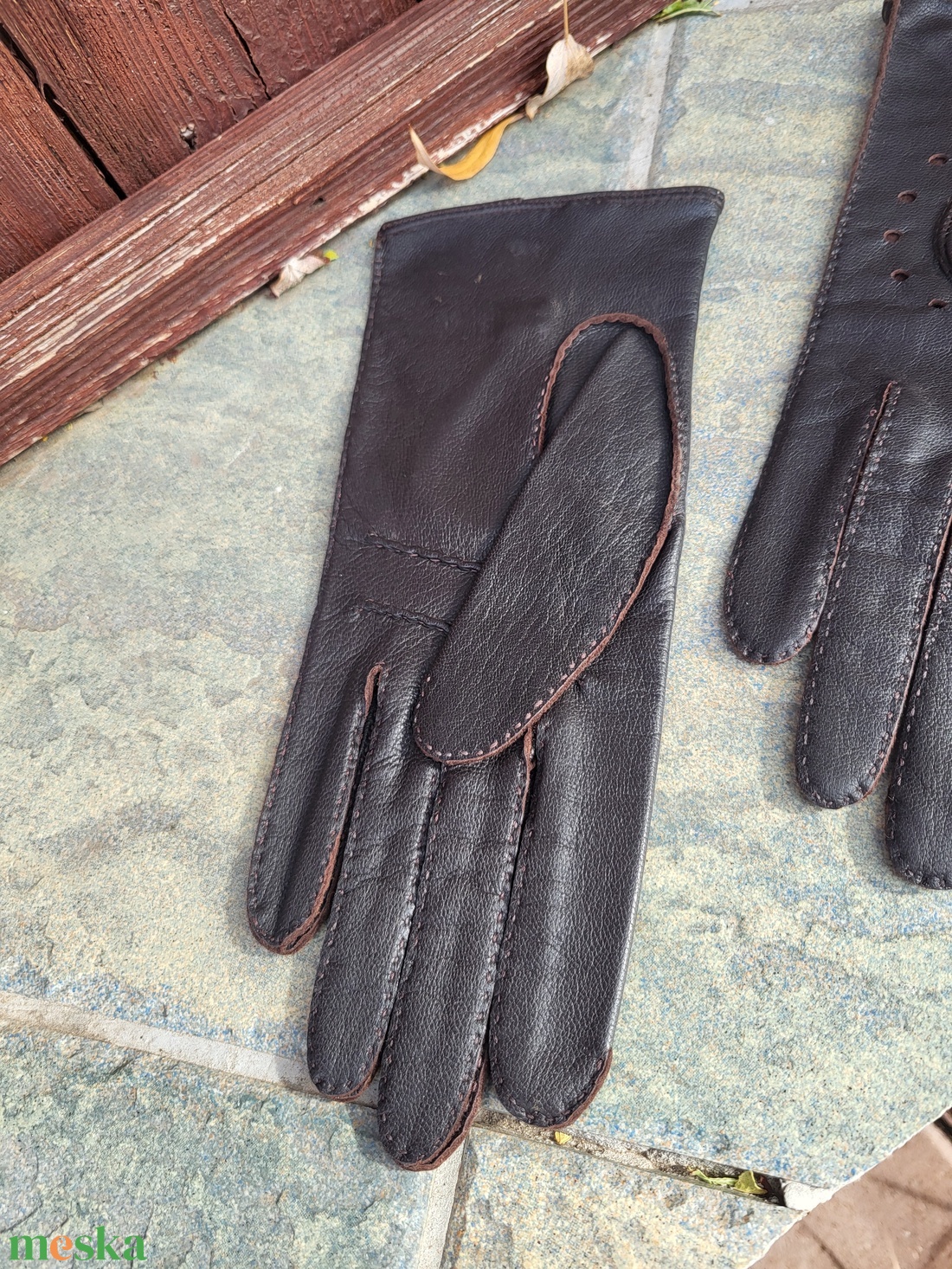 Elegáns női bőrkesztyű - ruha & divat - sál, sapka, kendő - kesztyű - Meska.hu