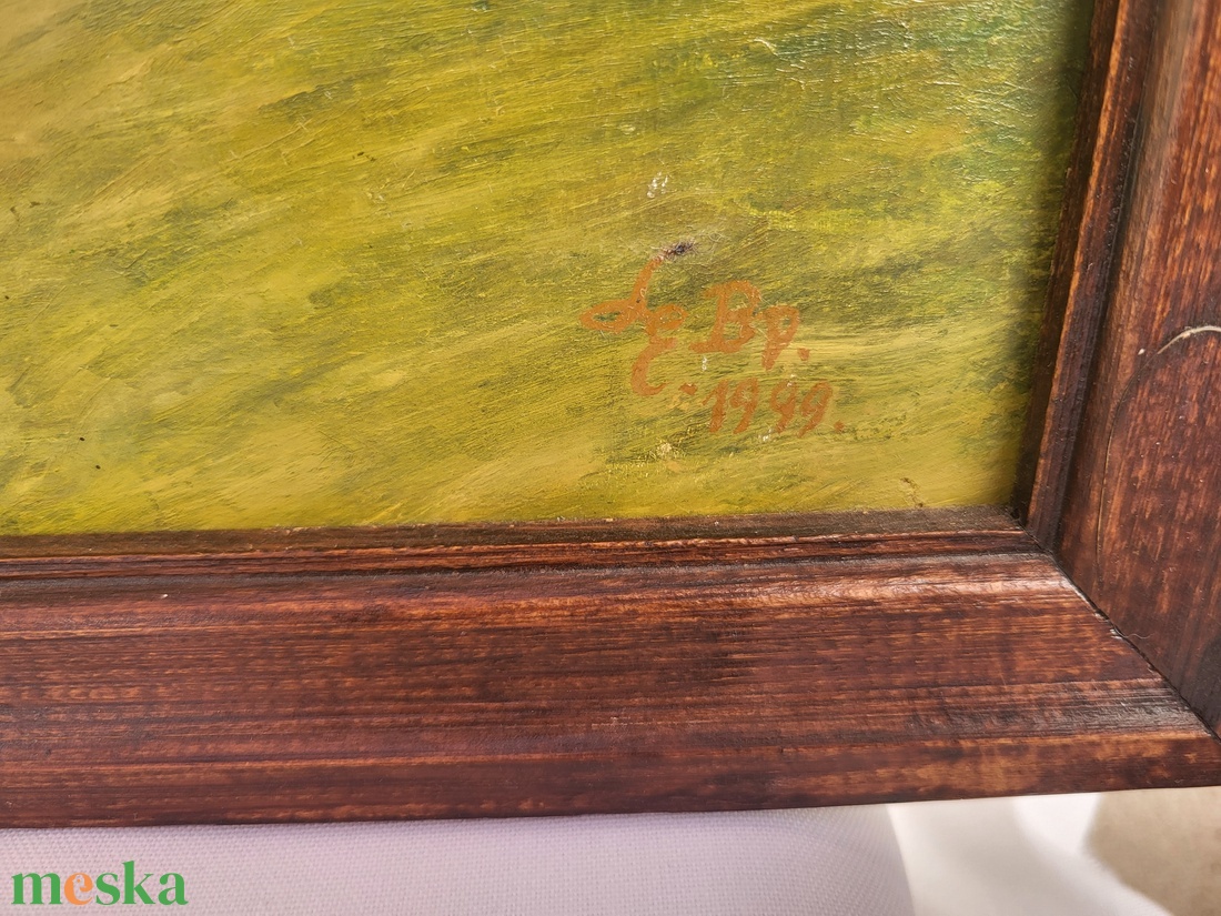 László Elemér Pilisi hegyek festmény - művészet - festmény - olajfestmény - Meska.hu