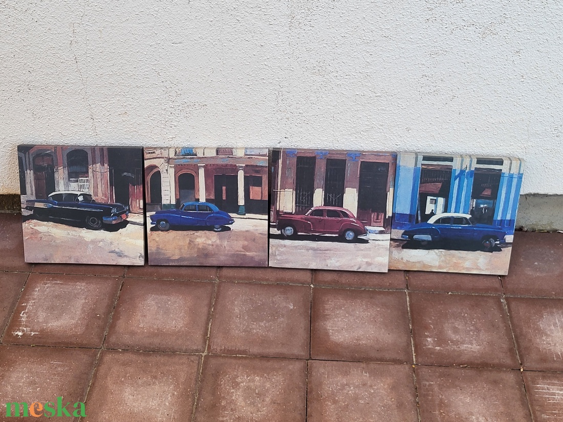 Oldsmobile-ok_4 db-os falikép sorozat - otthon & életmód - dekoráció - kép & falikép - több részes kép - Meska.hu