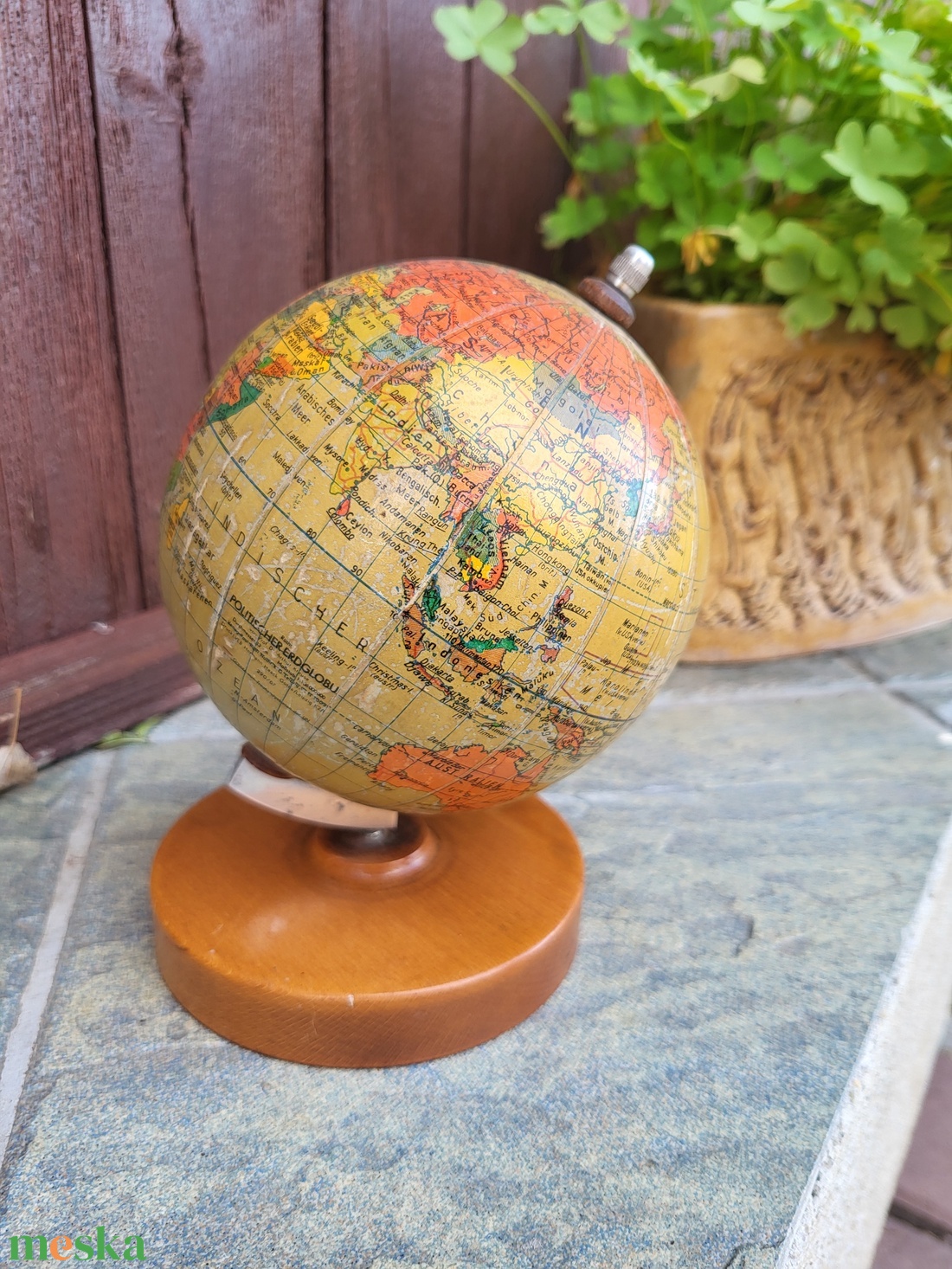 Mid Century, vintage, politikai földgömb - otthon & életmód - dekoráció - dísztárgy - Meska.hu