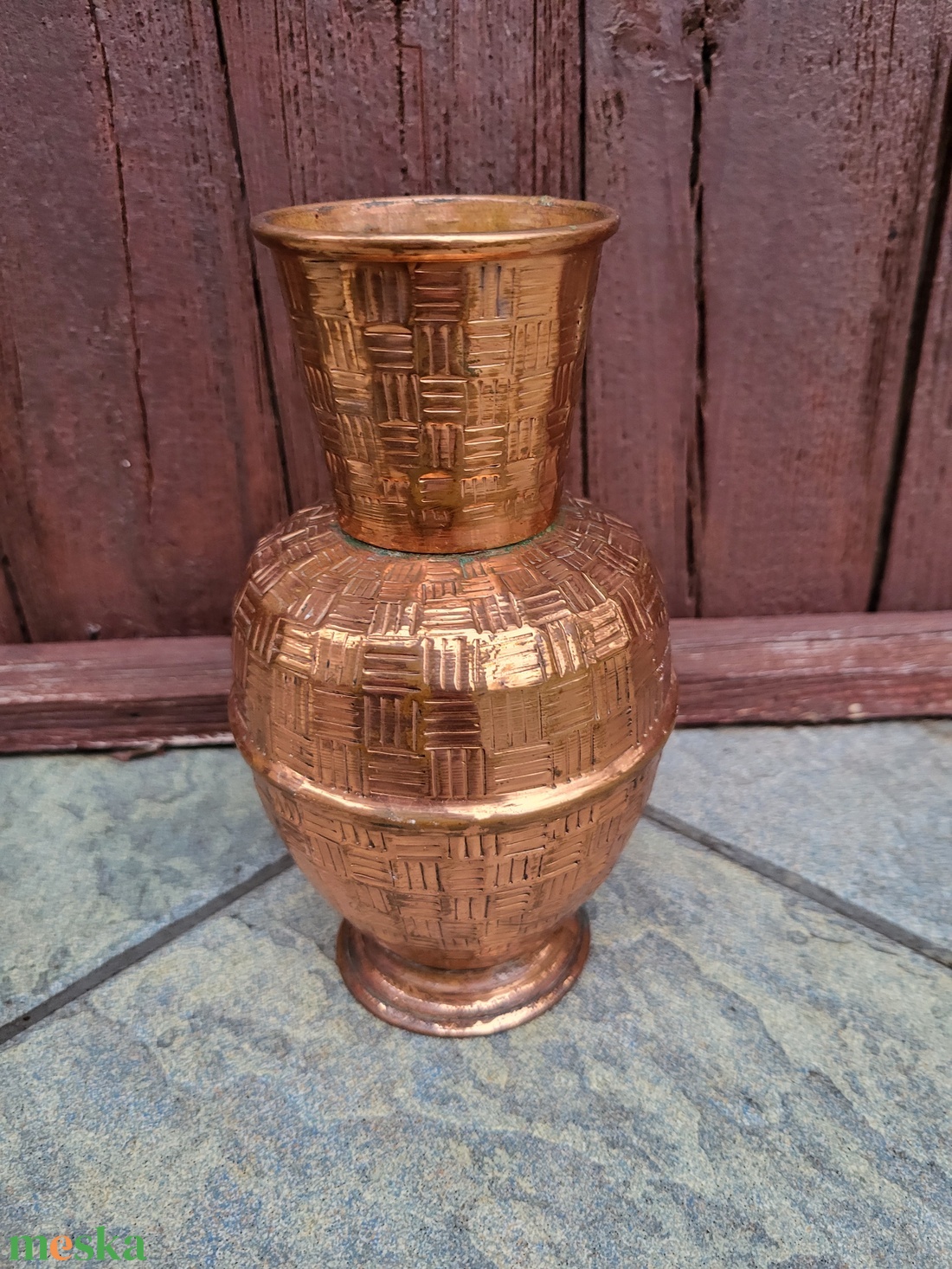 Vörösréz váza - otthon & életmód - dekoráció - virágdísz és tartó - váza - Meska.hu