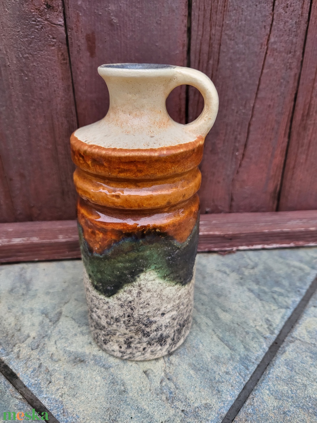 Mid Century, vintage Haldensleben kerámia váza - otthon & életmód - dekoráció - virágdísz és tartó - váza - Meska.hu