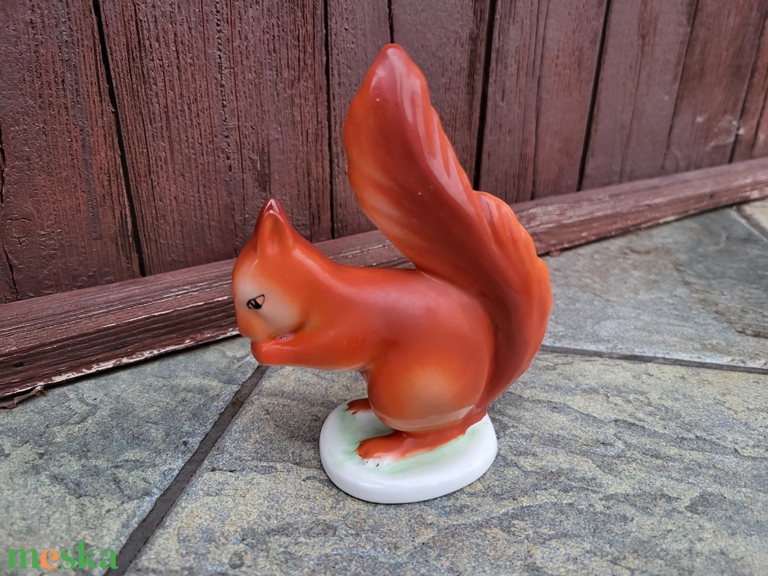 Hollóházi porcelán_mókus - otthon & életmód - dekoráció - dísztárgy - Meska.hu