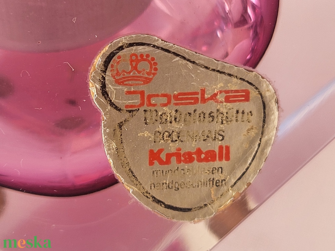 Vintage, Joska Waldglashütte Bodenmais kristály asztali öngyújtó - otthon & életmód - dekoráció - asztal és polc dekoráció - hamutál, öngyújtó, pipa - Meska.hu