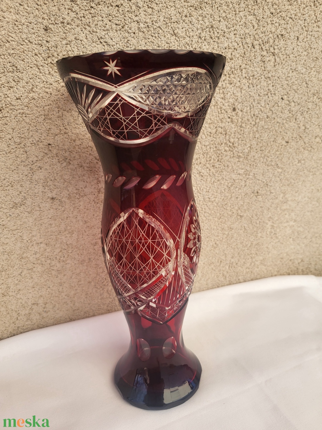 Ólomkristály váza - otthon & életmód - dekoráció - virágdísz és tartó - váza - Meska.hu