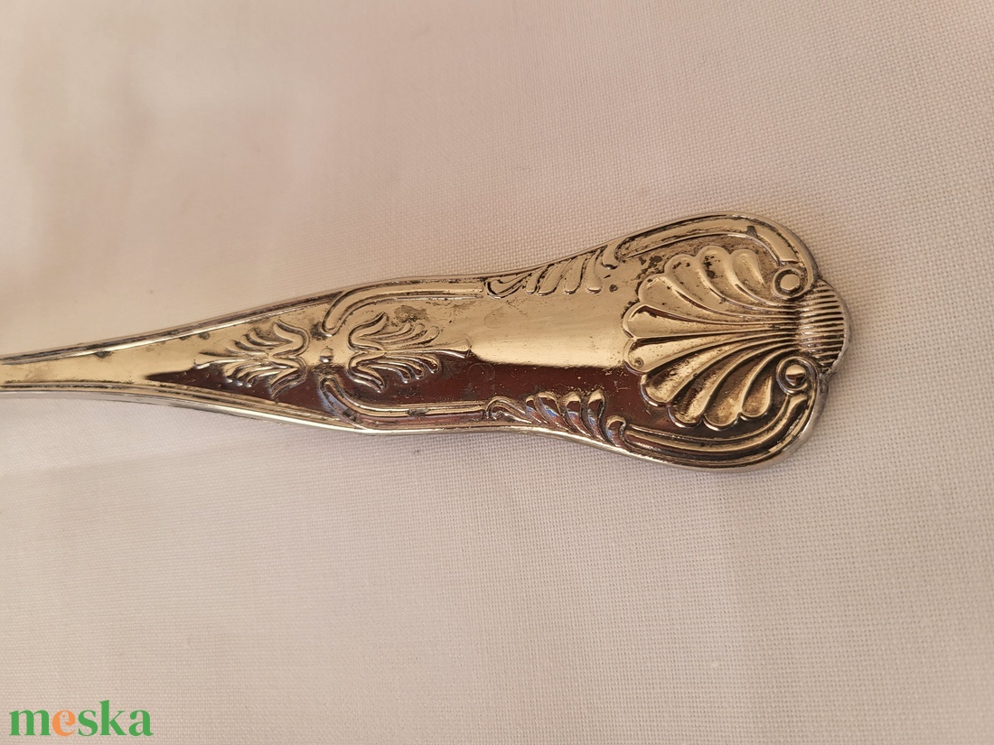 Ezüstözött húsvilla - otthon & életmód - konyhafelszerelés, tálalás - tálalás - kanál & villa - Meska.hu