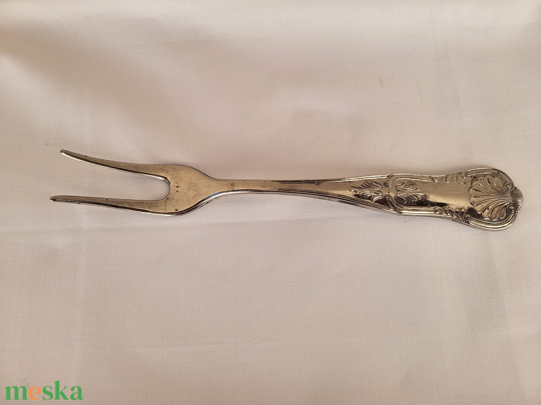 Ezüstözött húsvilla - otthon & életmód - konyhafelszerelés, tálalás - tálalás - kanál & villa - Meska.hu