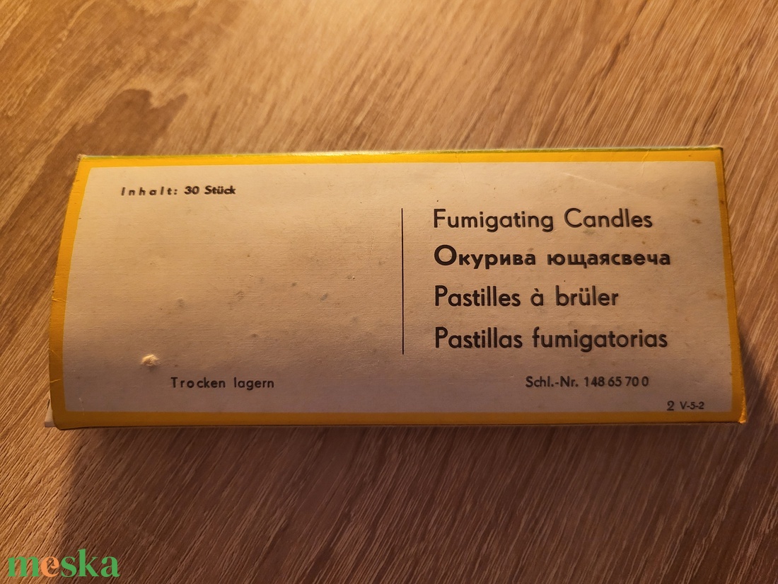 Vintage, retro, NDK Crottendorfer Santali Spezial füstölő - otthon & életmód - gyertya, illat, aroma - illatviasz - Meska.hu