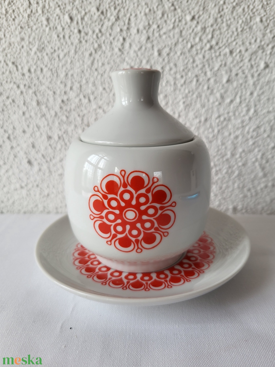 Alföldi porcelán_Bella207_Gabriella cukortartó+csészealj - otthon & életmód - konyhafelszerelés, tálalás - konyhai tárolás - fűszertartó - Meska.hu