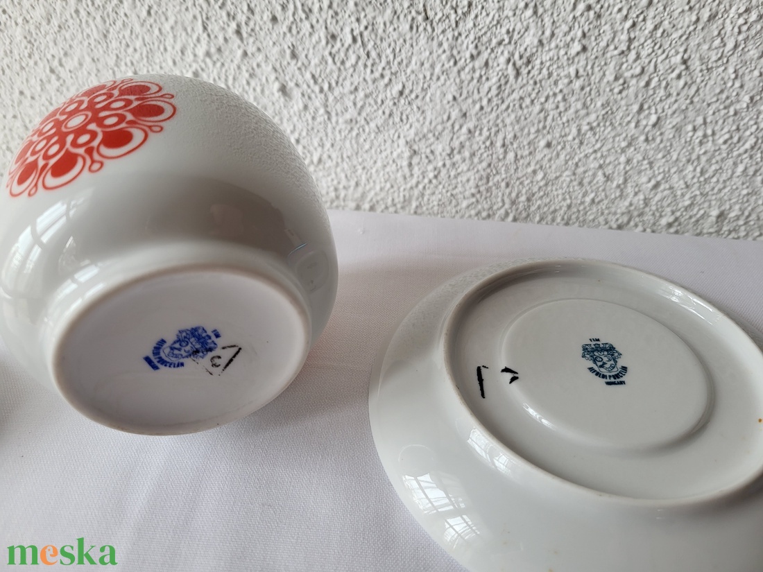 Alföldi porcelán_Bella207_Gabriella cukortartó+csészealj - otthon & életmód - konyhafelszerelés, tálalás - konyhai tárolás - fűszertartó - Meska.hu