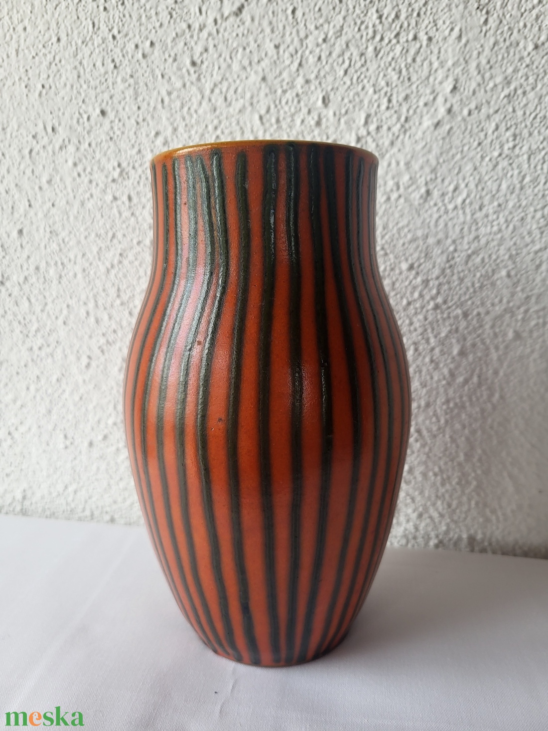 Retro, vintage Tófej kerámia váza - otthon & életmód - virágdekoráció - virágtartó - váza - Meska.hu