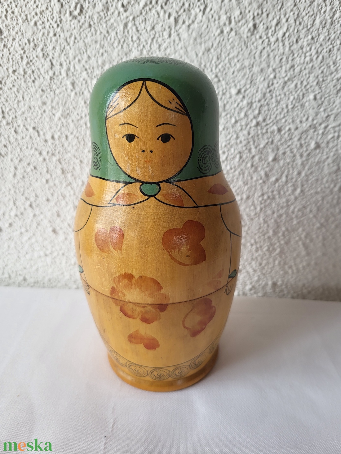 Vintage,retro, orosz Matrjoska baba szett_nagy méretű, 8 db-os! - otthon & életmód - dekoráció - dekoratív figurák és szobrok - Meska.hu