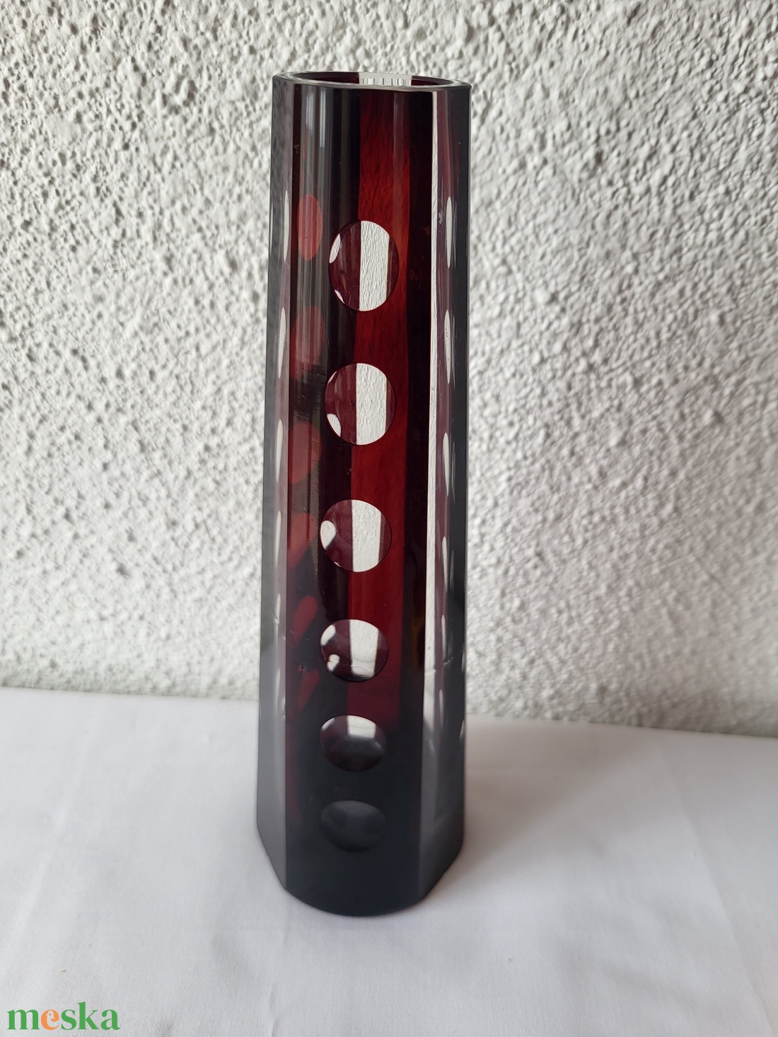 Vintage ólomkristály váza - otthon & életmód - virágdekoráció - virágtartó - váza - Meska.hu