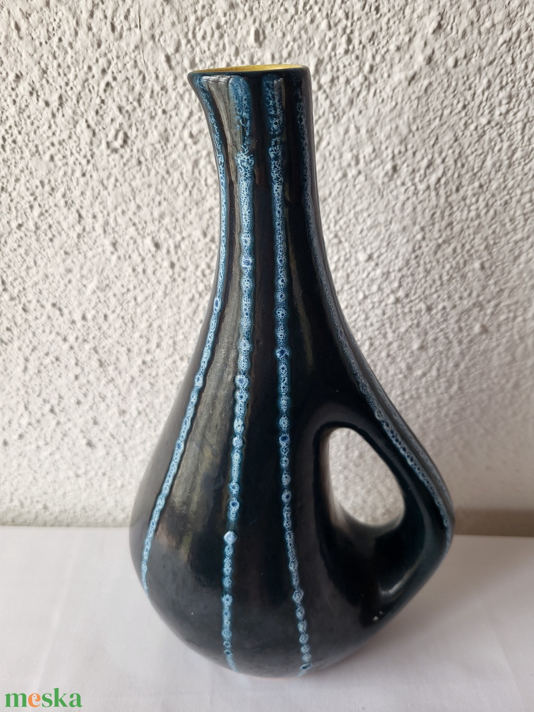 Vintage, retro Tófej kerámia kancsó, váza - otthon & életmód - virágdekoráció - virágtartó - váza - Meska.hu