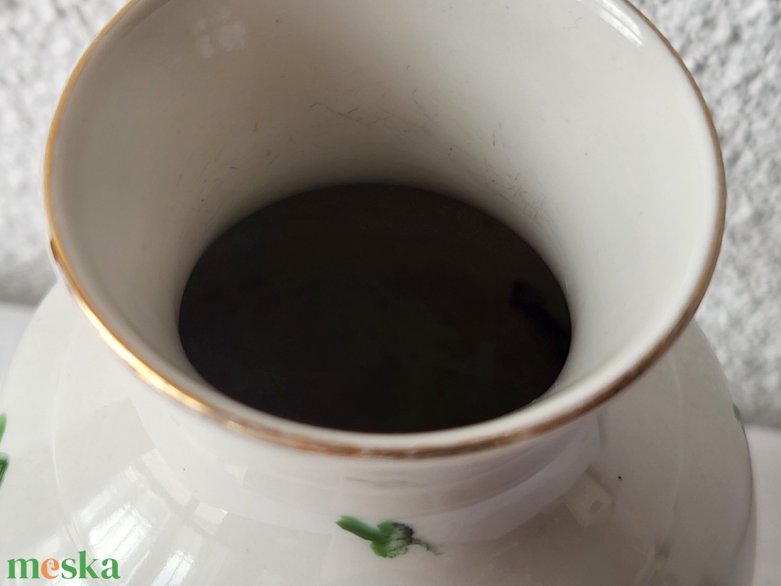 Herendi porcelán_árvácska mintás váza - otthon & életmód - virágdekoráció - virágtartó - váza - Meska.hu