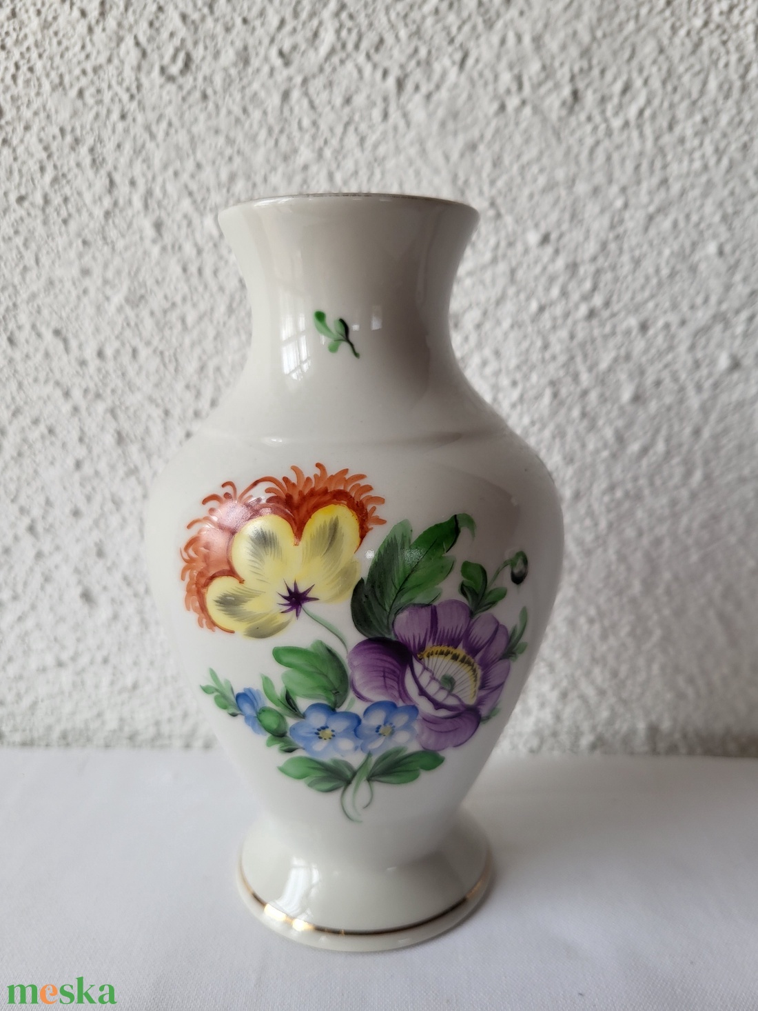 Herendi porcelán_árvácska mintás váza - otthon & életmód - virágdekoráció - virágtartó - váza - Meska.hu