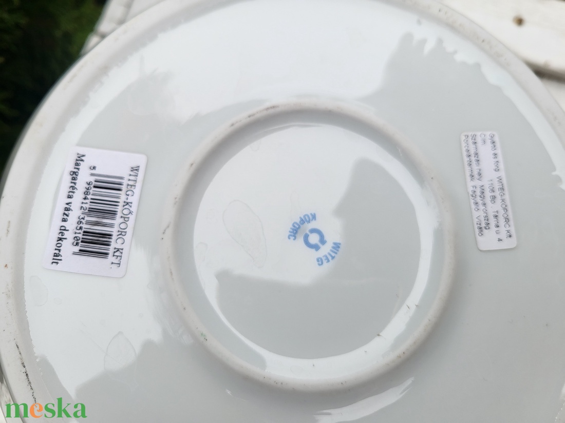 Witeg-Kőporc minimalista, skandináv design porcelán kaspó-váza - otthon & életmód - virágdekoráció - virágtartó - váza - Meska.hu