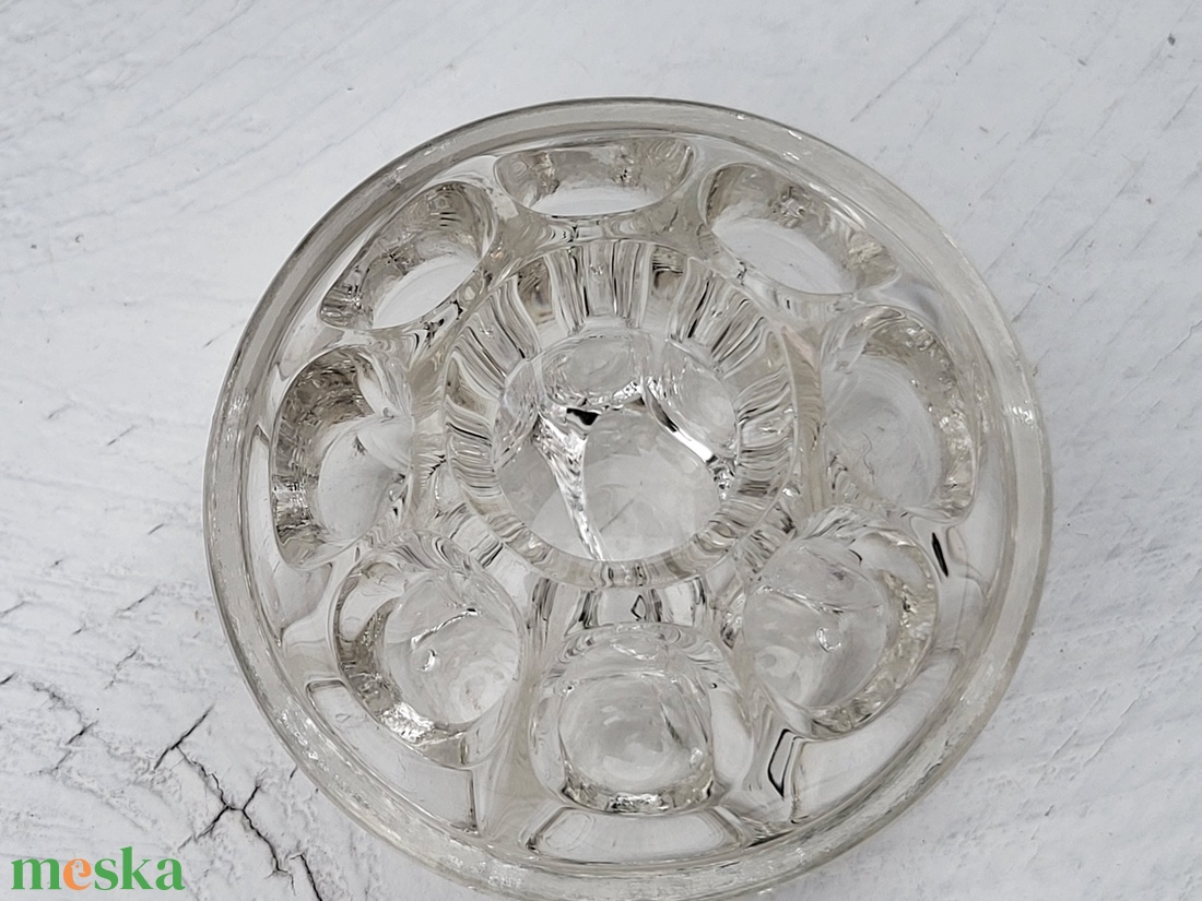 Vintage  Flower Frog virágbéka_virág rendező ikebanához - otthon & életmód - virágdekoráció - virágtartó - váza - Meska.hu