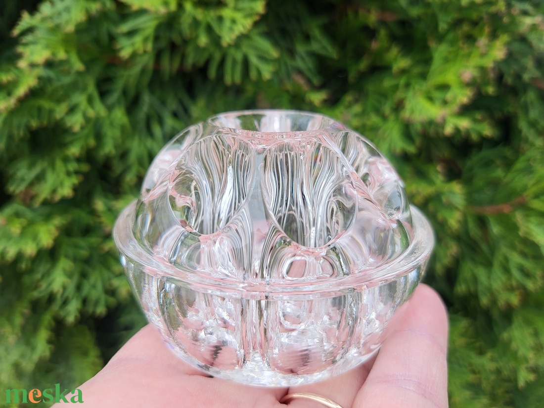 Vintage  Flower Frog virágbéka_virág rendező ikebanához - otthon & életmód - virágdekoráció - virágtartó - váza - Meska.hu