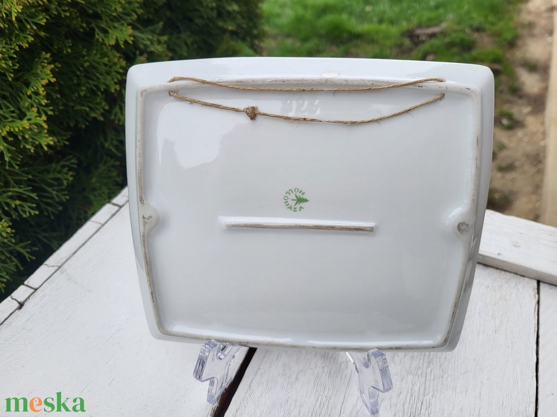 Hollóházi porcelán falitál Baja emlékképpel - otthon & életmód - dekoráció - fali és függő dekoráció - falra akasztható dekor - Meska.hu