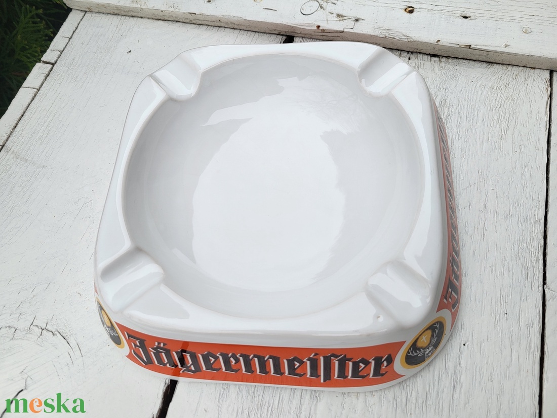 Vintage J�germeister asztali kerámia hamutál - otthon & életmód - dekoráció - asztal és polc dekoráció - hamutál, öngyújtó, pipa - Meska.hu