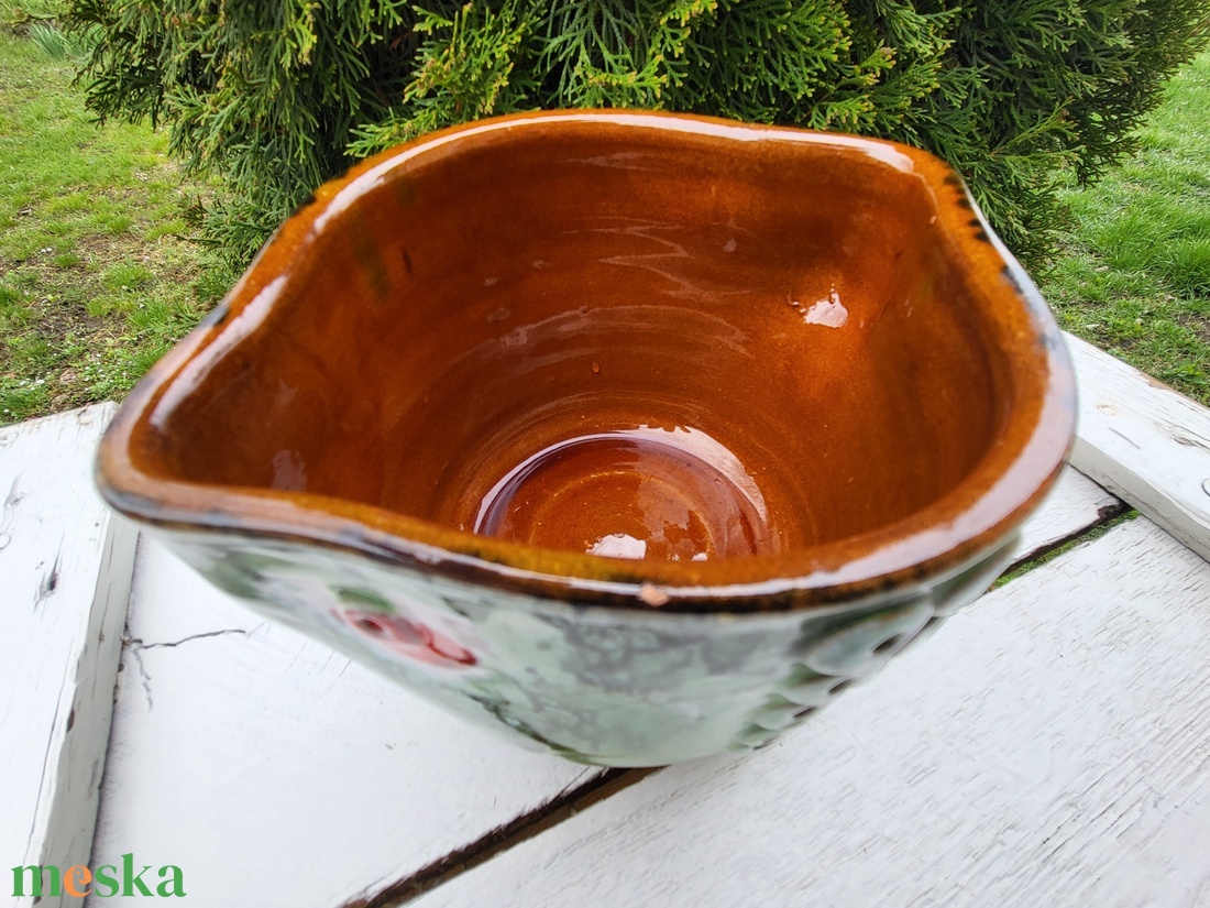 Fórizsné Sárai Erzsébet_vintage, retro, zsűrizett, Iparművészeti kerámia kaspó - otthon & életmód - virágdekoráció - virágtartó - váza - Meska.hu