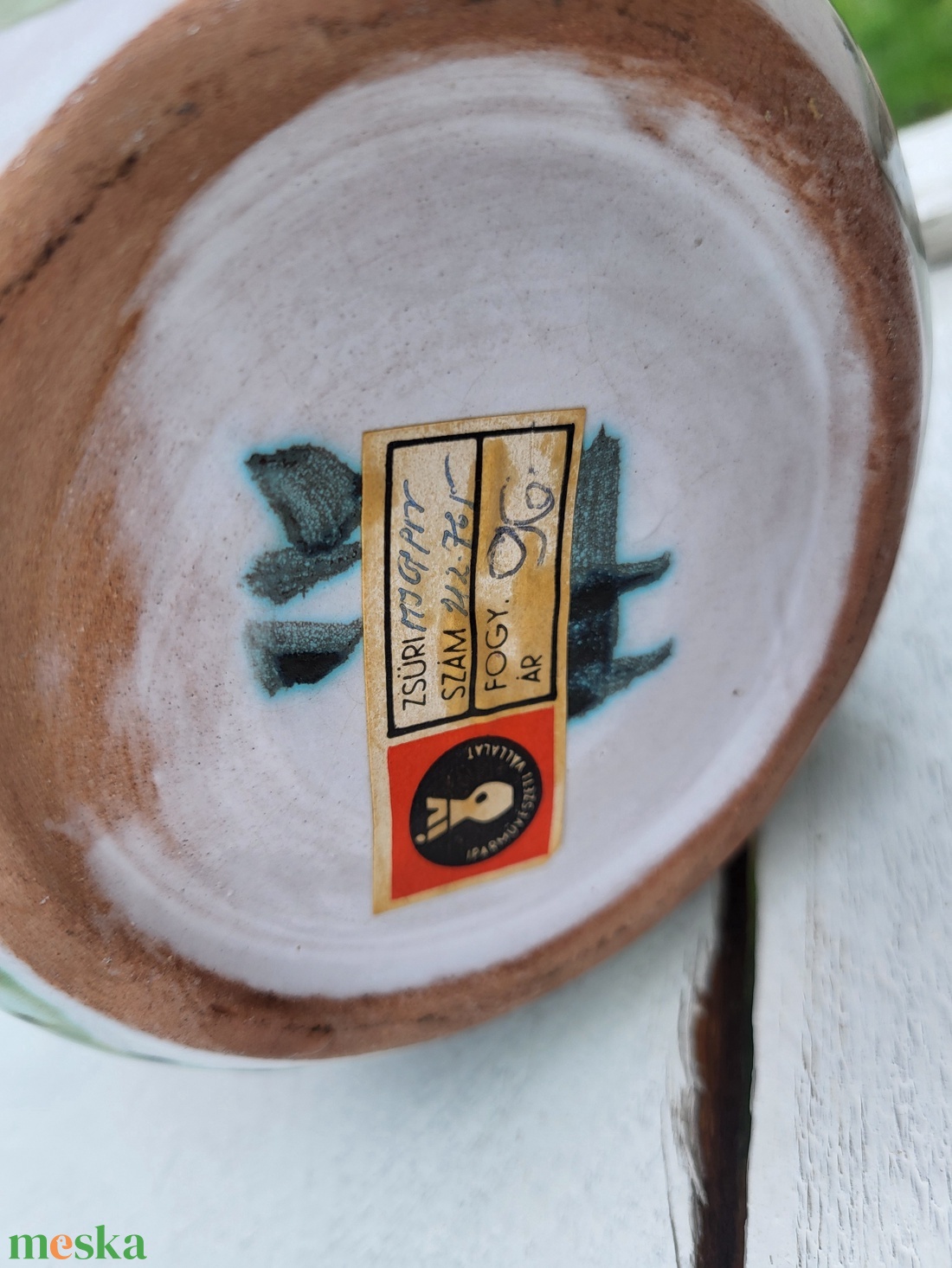 Fórizsné Sárai Erzsébet_vintage, retro, zsűrizett, Iparművészeti kerámia kaspó - otthon & életmód - virágdekoráció - virágtartó - váza - Meska.hu