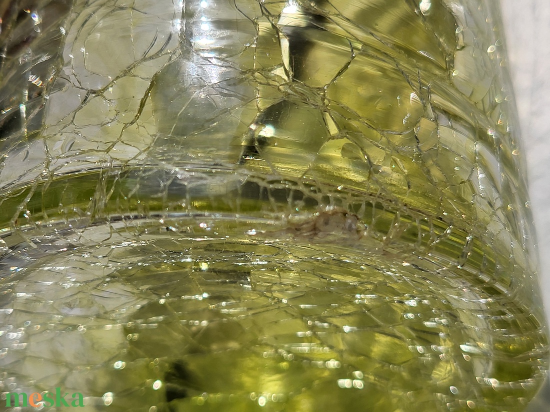 Retro, vintage karcagi fátyolüveg váza - otthon & életmód - virágdekoráció - virágtartó - váza - Meska.hu