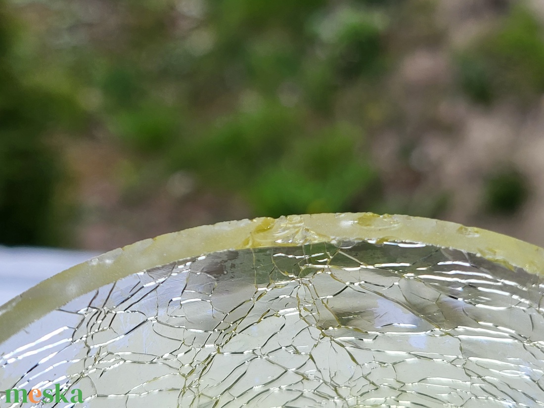 Retro, vintage karcagi fátyolüveg váza - otthon & életmód - virágdekoráció - virágtartó - váza - Meska.hu