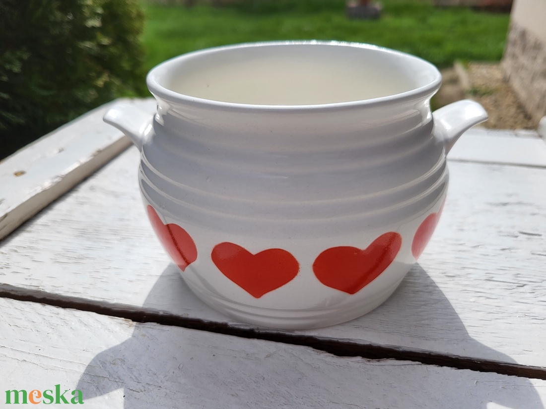 Gránit szívecskés sótartó 2. - otthon & életmód - konyhafelszerelés, tálalás - konyhai tárolás - fűszertartó - Meska.hu